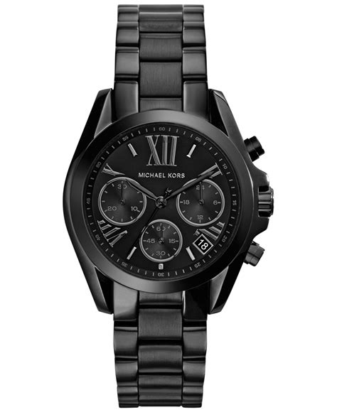 michael kors damen chronograph bradshaw black|Michael Kors watch.